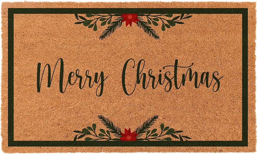 COCO MATS 'N MORE Christmas Mats Made in USA - Merry Christmas Border | Size: 18" x 30" x 0.6" - ... | Amazon (US)