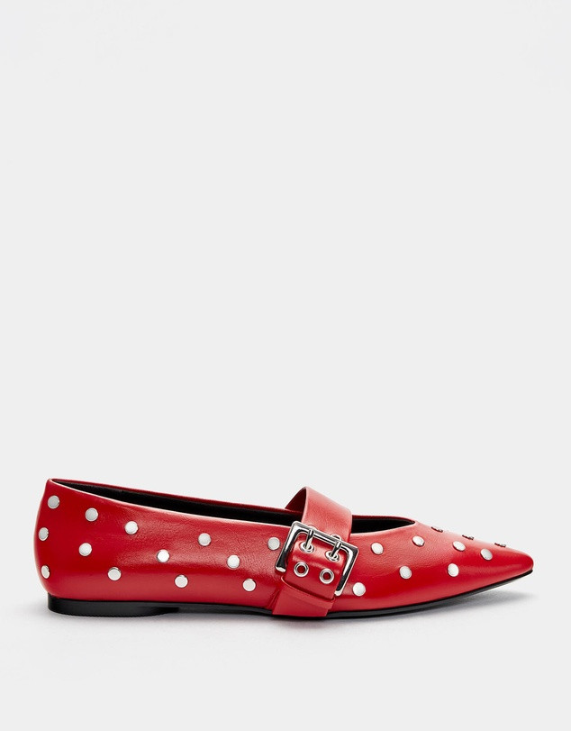 Ballet Flats With Studded Buckles | THE ICONIC (AU & NZ)