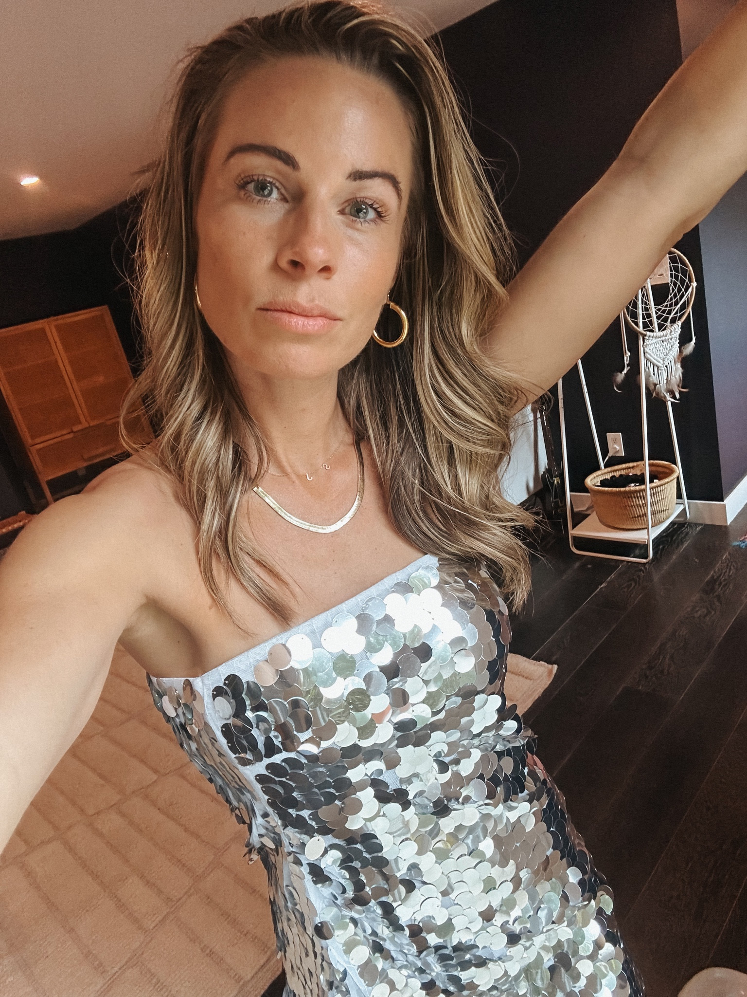 Potential holiday party lewk or NYE! 🪩 

#NYE #newyears #holidayparty

#LTKHoliday #LTKparties #LTKSeasonal