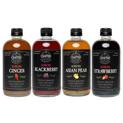 Crafted Cocktails Shrubs Variety Pack: Blackberry, Strawberry, Ginger & Asian Pear. Try our Shrubs for your homemade cocktails, sodas and recipes | Target