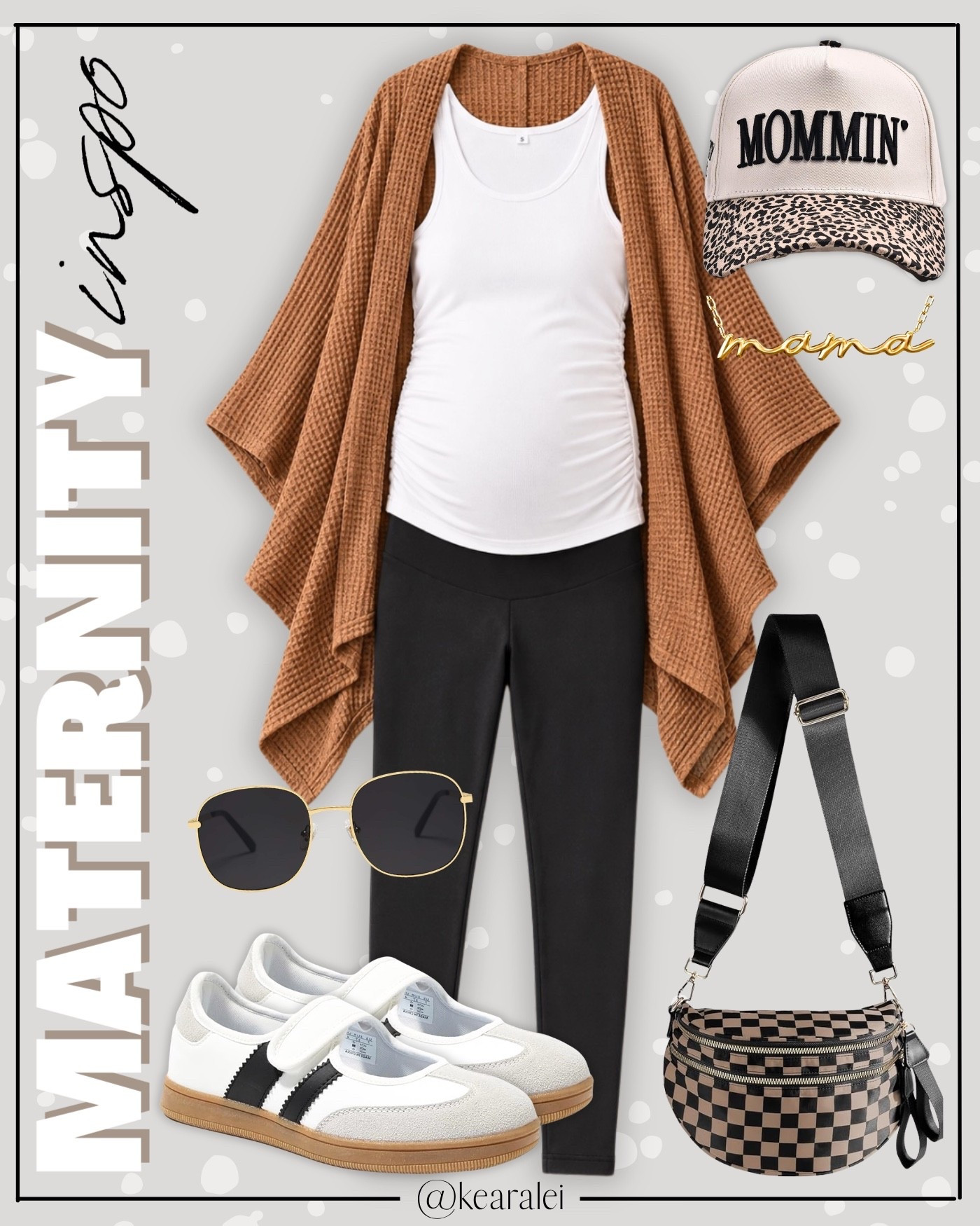 Fall Maternity outfits summer pregnancy outfit idea maternity clothes neutral outfit brown cardigan batwing knit kimono with white maternity tank top and black maternity leggings brown baseball hat mommin’ leopard print canvas two tone trucker hat Velcro slip on sneakers adidas Mary Jane sneakers look for less black and brown checker print bum bag carryall crossbody tote purse || baby bump style over the bump fashion cute outfits inspo spring summer mama outfits #maternity #style #fashion #outfit #outfits #babybump #kimono #cardigan #ltksale #babymoon #affordable #amazon . Midi Dress, Wedding Guest Dresses, Bachelorette Party, Resort Wear, Maxi Dress, Swimsuit, Bikini, Travel, Back to School, Booties, skinny Jeans, Candles, Earth Tones, Wraps, Puffer Jackets, welcome mat,Travel Luggage, wedding guest, Work blazers, Heels, cowboy boots, Concert Outfits, Teacher Outfits, Nursery Ideas, Bathroom Decor, Bedroom Furniture, Living Room Furniture, Work Wear, Business Casual, White Dresses, Cocktail Dresses, Maternity Dresses, Wedding Guest Dresses, Maternity, Wedding, Wall Art, Maxi Dresses, Sweaters, Fleece Pullovers, button-downs, Oversized Sweatshirts, Jeans, High Waisted Leggings, dress, amazon dress, joggers, home office, dining room, amazon home, bridesmaid dresses, Cocktail Dresses, Summer Fashion, wedding guest dress, Pantry Organizers, kitchen storage organizers, leather jacket, throw pillows, table decor, Fitness Wear, Activewear, Amazon Deals, shacket, nightstands, Plaid Shirt Jackets, Walmart Finds, curtains, slippers, apple watch bands, coffee bar, lounge set, golden goose, playroom, Hospital bag, swimsuit, pantry organization, Accent chair, Farmhouse decor, sneakers, laundry room, baby shower dress, shelf decor, bikini, white sneakers, sneakers, Target style, Date Night Outfits, White dress, Vacation outfits, Summer dress,Amazon finds, Home decor, Walmart, Amazon Fashion, Baby

#LTKootd #LTKBump #LTKBaby
