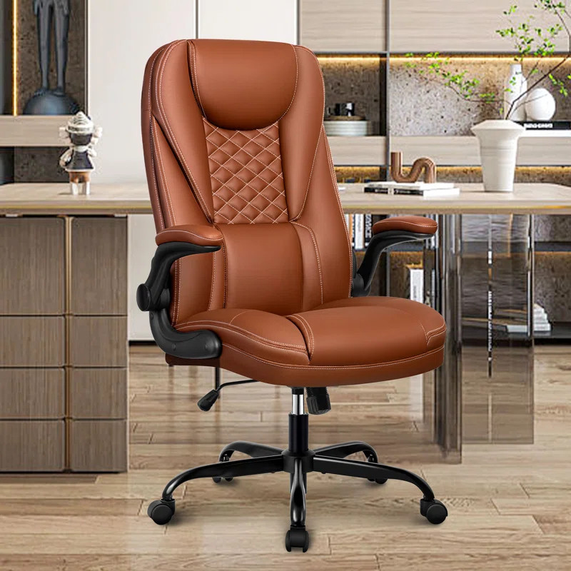 Loriece Ergonomic Executive Chair with Flip-up Armrests | Wayfair North America