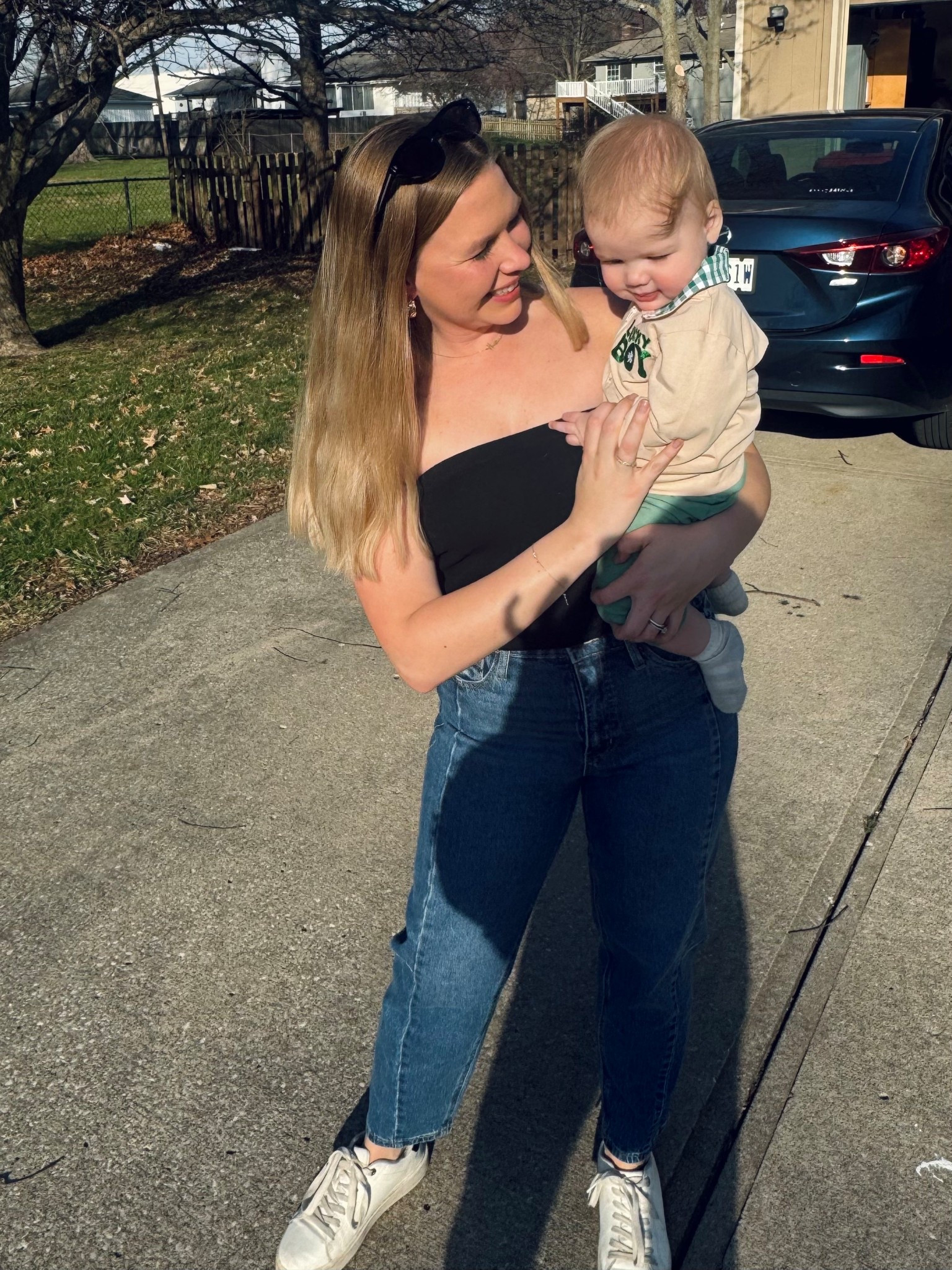 Got a little dose of sunshine so had to wear something a little summery!! Just got these jeans from Walmart and I love!!! 

#LTKSeasonal #LTKootd #LTKmomlife