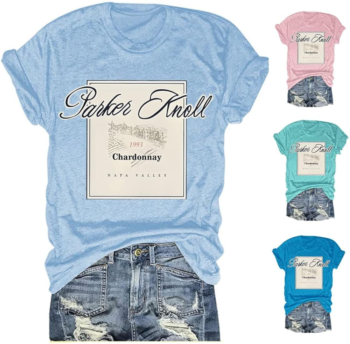 Parker Knoll Vineyard Shirt Parent Trap Parker Knoll Wine Vineyard Napa Valley T-Shirt Hallie Cha... | Amazon (US)