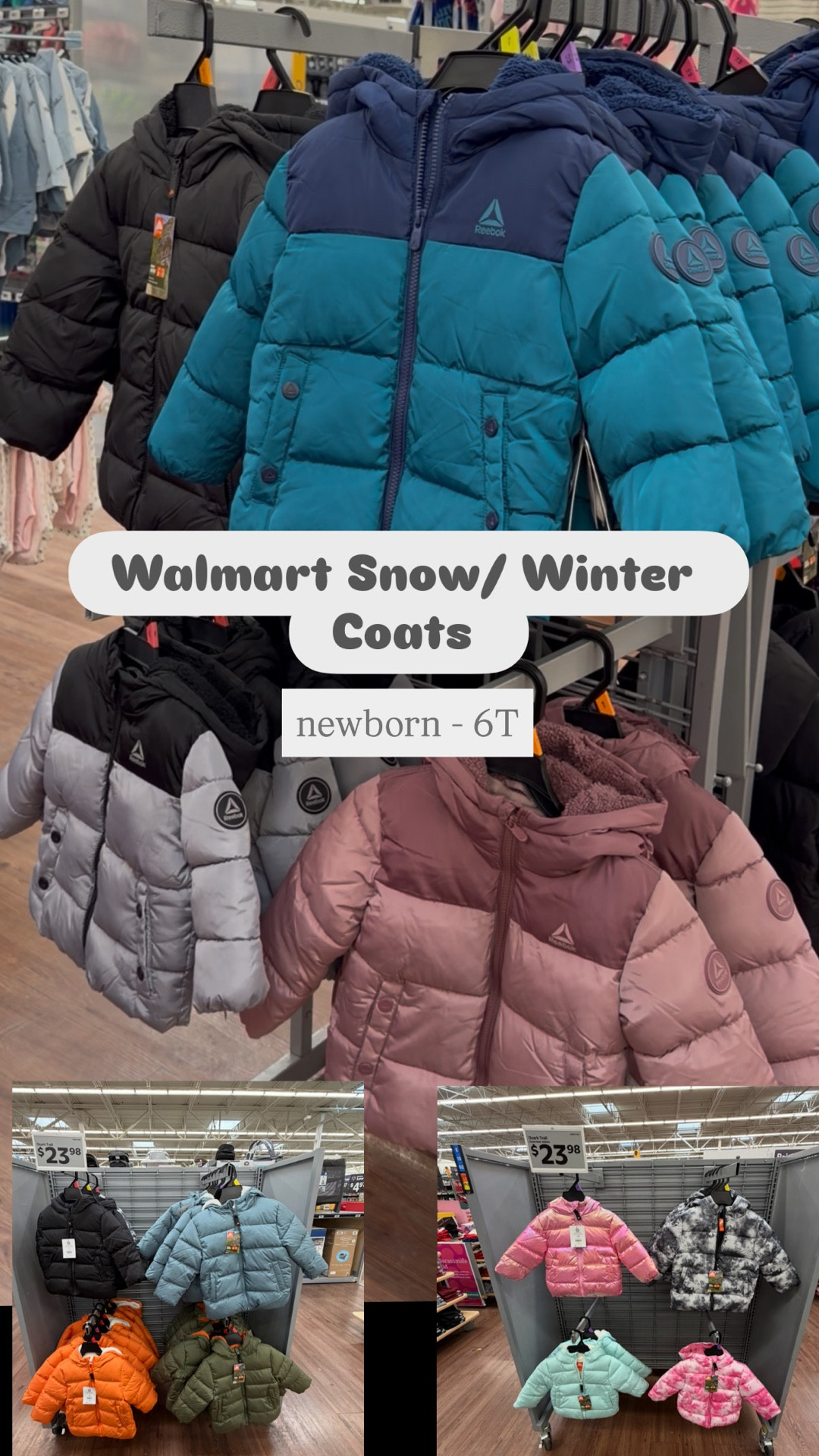 Under $25???
Newborn to 6T insulated snow jackets and winter coats in so many colors ❄️ snow overalls with bib in my last post to have a full outfit!

Walmart has us moms covered for winter with these great prices!

#LTKMom #LTKFamily #WinterCoat #Snowsuit #Snowday #Insulated #Newborn #Toddlers #3T-6T #WinterClothes #WalmartDeals #FindsUnder25 #Under25 #WinterEssentials #Winter

#LTKBaby #LTKKids #LTKActive