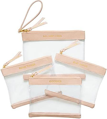 Amazon.com : Diaper Bag Organizing Pouches | Set of 4 Including Diaper Clutch | Dry Wet Bag (Blus... | Amazon (US)