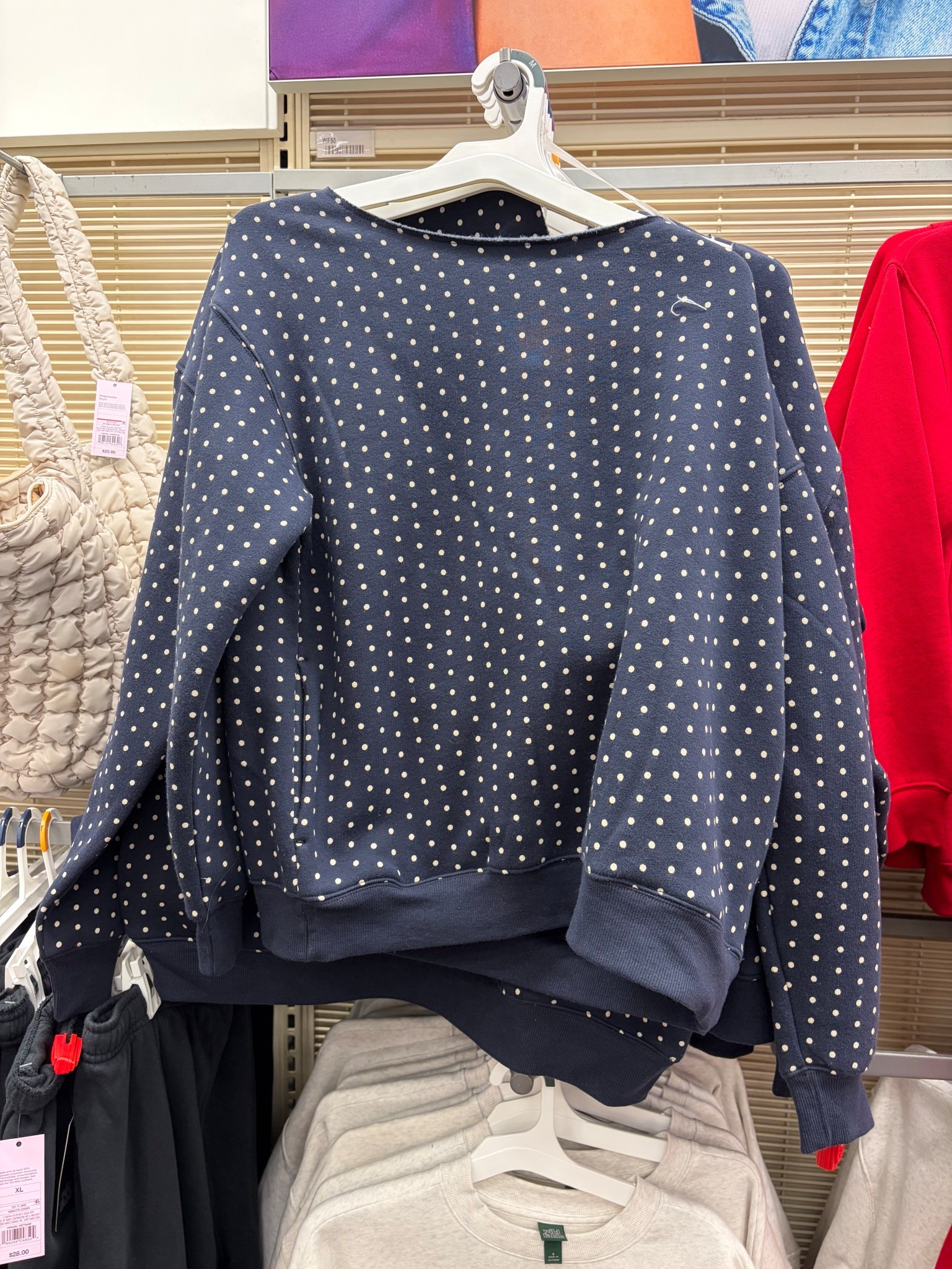 Adorable women’s Drop shoulder polka dot sweatshirt! And next to it is an adorable puffer crossbody bag!  

Wild Fable tops
Target shirts
Casual Spring outfits 

#LTKMidsize #LTKSaleAlert #LTKPlusSize
