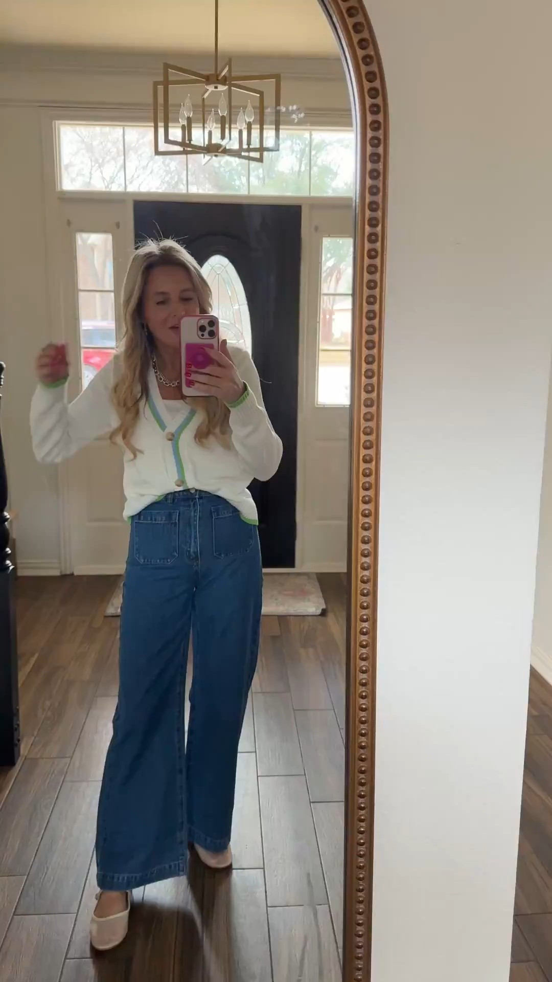 Cutest designer denim without the designer price. Wearing size 24. Loving this sweater, too  



#LTKootd #LTKSeasonal #LTKdayinmylife