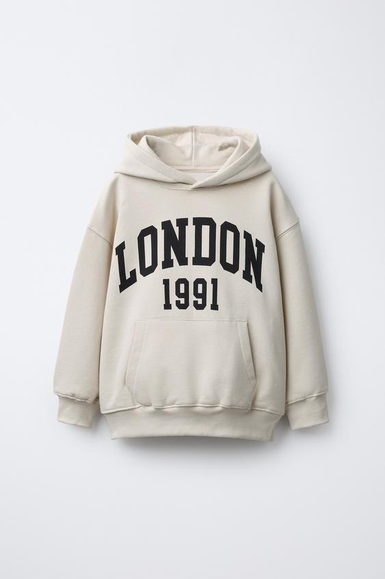 VARSITY HOODED SWEATSHIRT | Zara US