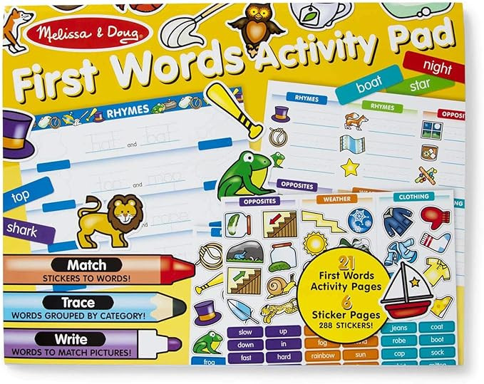 Melissa & Doug First Words Activity Pad | Amazon (US)