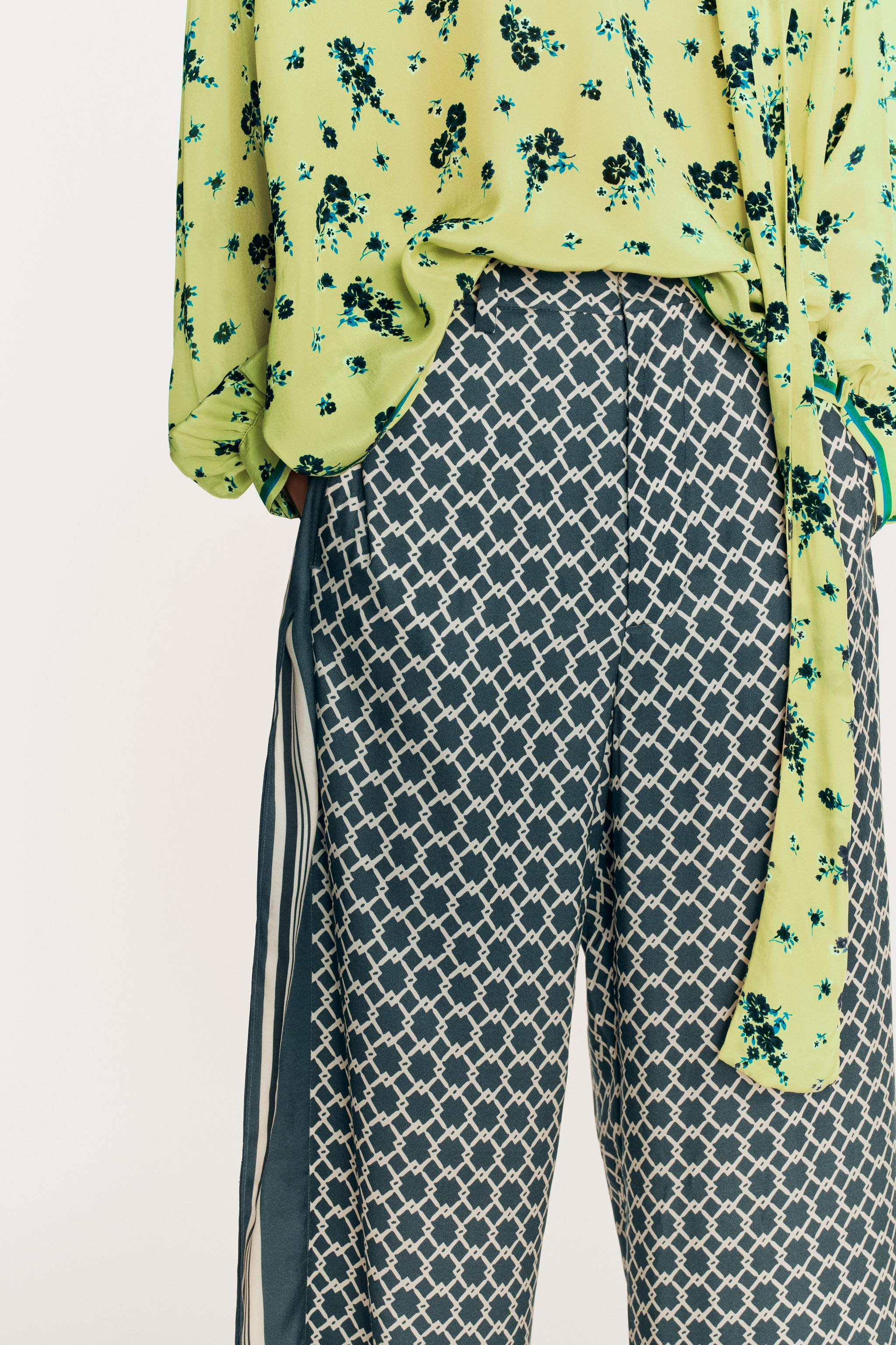 LIMITED EDITION FLOWY PANTS WITH SIDE BANDS | Zara US