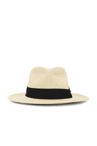 Brixton Sol Fedora in Natural & Black from Revolve.com | Revolve Clothing (Global)