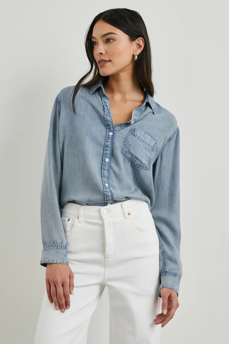 INGRID SHIRT - MED VINTAGE 
CLOUD WASH | Rails