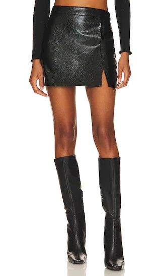 Cameron Mini Skirt in Black | Revolve Clothing (Global)