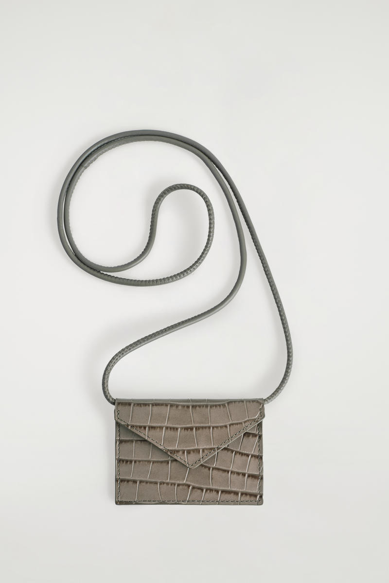 Croc-Embossed Leather Cardholder | COS (US)