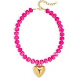 Leaf Resin Chunky Beaded Necklace for Women, Simple Modern Style Necklace Jewelry Accessory | Walmart (US)