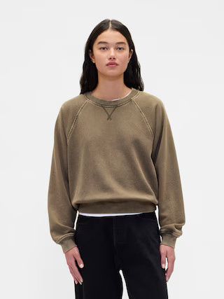 Heavyweight French Terry Raglan Sweatshirt | Gap (US)