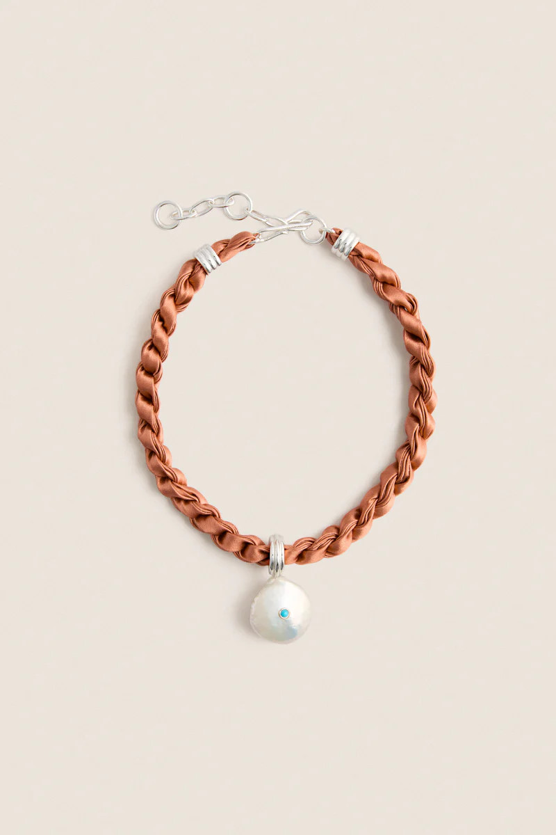 Tuckernuck x Lizzie Fortunato Desert Pearl Woven Collar Necklace | Tuckernuck (US)