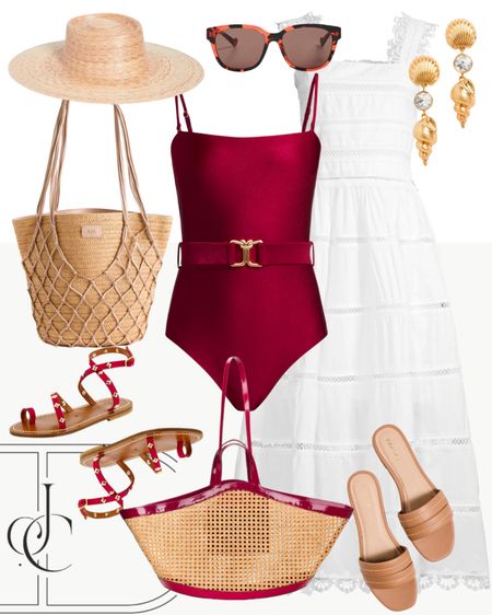This series was a special request: how to style a cover up for swimsuits and as a regular dress! If you are going on vacation this will be a great way to save space in your bag! 

Bikini, one pieces, sandals, woven bag, hats, vacation

#LTKswim #LTKtravel #LTKover40