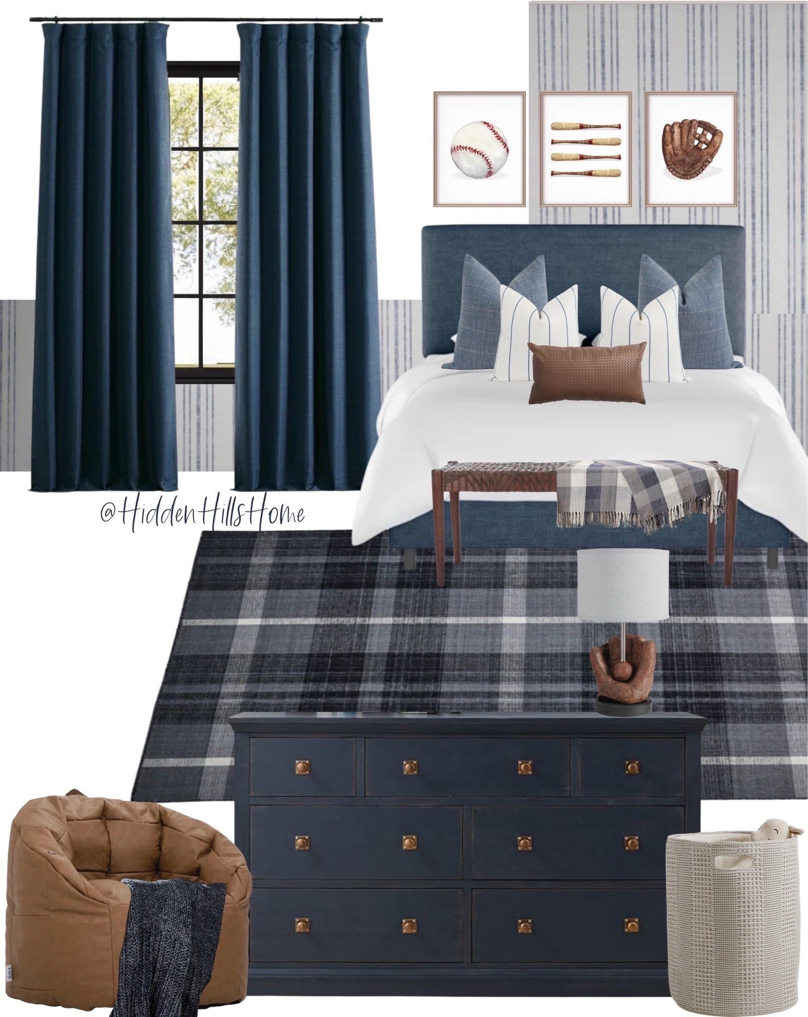 Blue and brown boys baseball bedroom mood board, baseball lamp, baseball artwork, boys bedding, boys bedroom design ideas #boys #baseball

#LTKHome #LTKSaleAlert #LTKKids