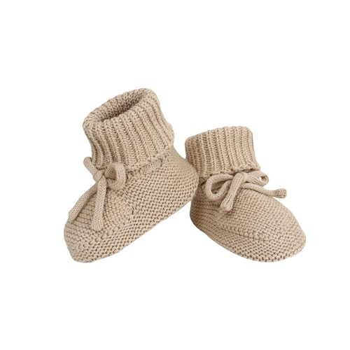 Hadetoto Baby Booties Newborn First Walkers Cozy Shoes Warm Knit Soft Booties for Toddler Infant Boy Girl | Amazon (US)