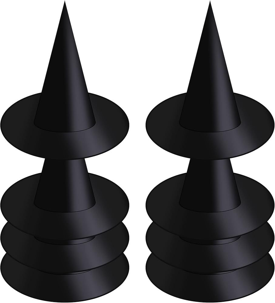Witch Hat 8 Piece Halloween Witch Hat Witch Costume Accessory for Halloween | Amazon (US)