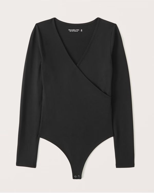 Seamless Fabric Wrap Bodysuit | Abercrombie & Fitch (US)