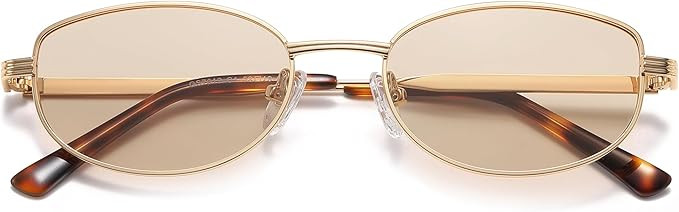 Amazon.com: Appassal Retro Polarized Oval Sunglasses for Women Men Trendy Classic Rectangle Shade... | Amazon (US)