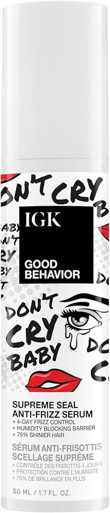 IGK Good Behavior Anti-Frizz Smoothing Serum – Boosts Shine, Seals Out Humidity, UV & Heat Prot... | Amazon (US)