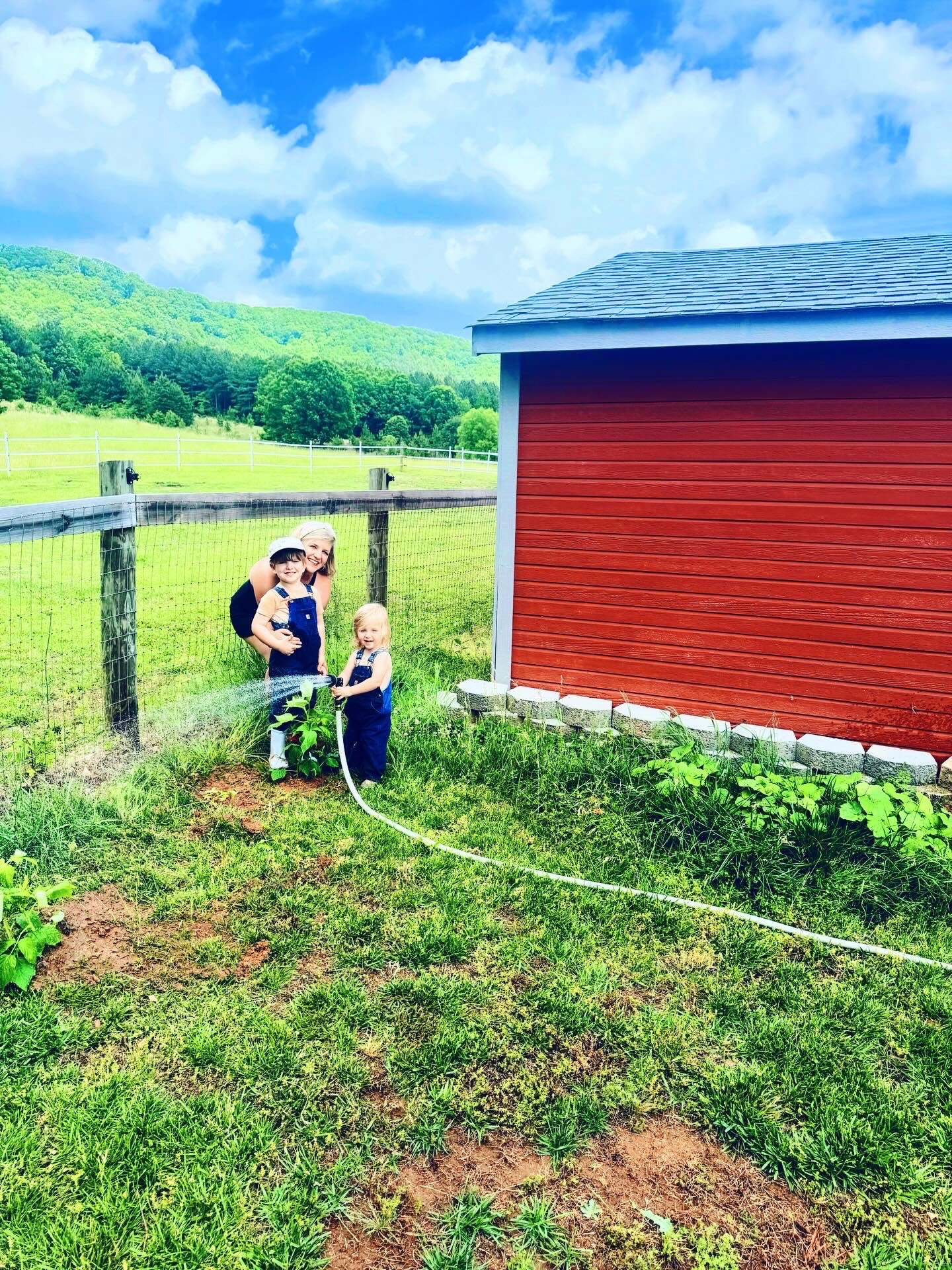 When your hubby (& babies 👶🏼 
🤭) plants 🌱 you an orchard of apple 🍎 trees 🌳, peach trees 🍑, a plum tree 💜 and berry bushes 🫐🌿💖 on your farm for Mother’s Day this year… 🥰👩‍🌾🍏🪏🪴🌾🐓🧺💝 #bestmothersdaygiftever #farmsweetfarm #wheregoodthingsgrow #sweetestmothersdayyet #myfavoritemothersdaygift

#LTKMothersDay #LTKKids