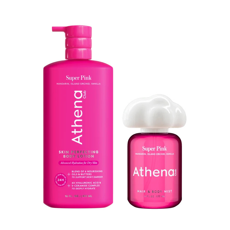 Lotion and Mist Duo Super Pink | Athena Club