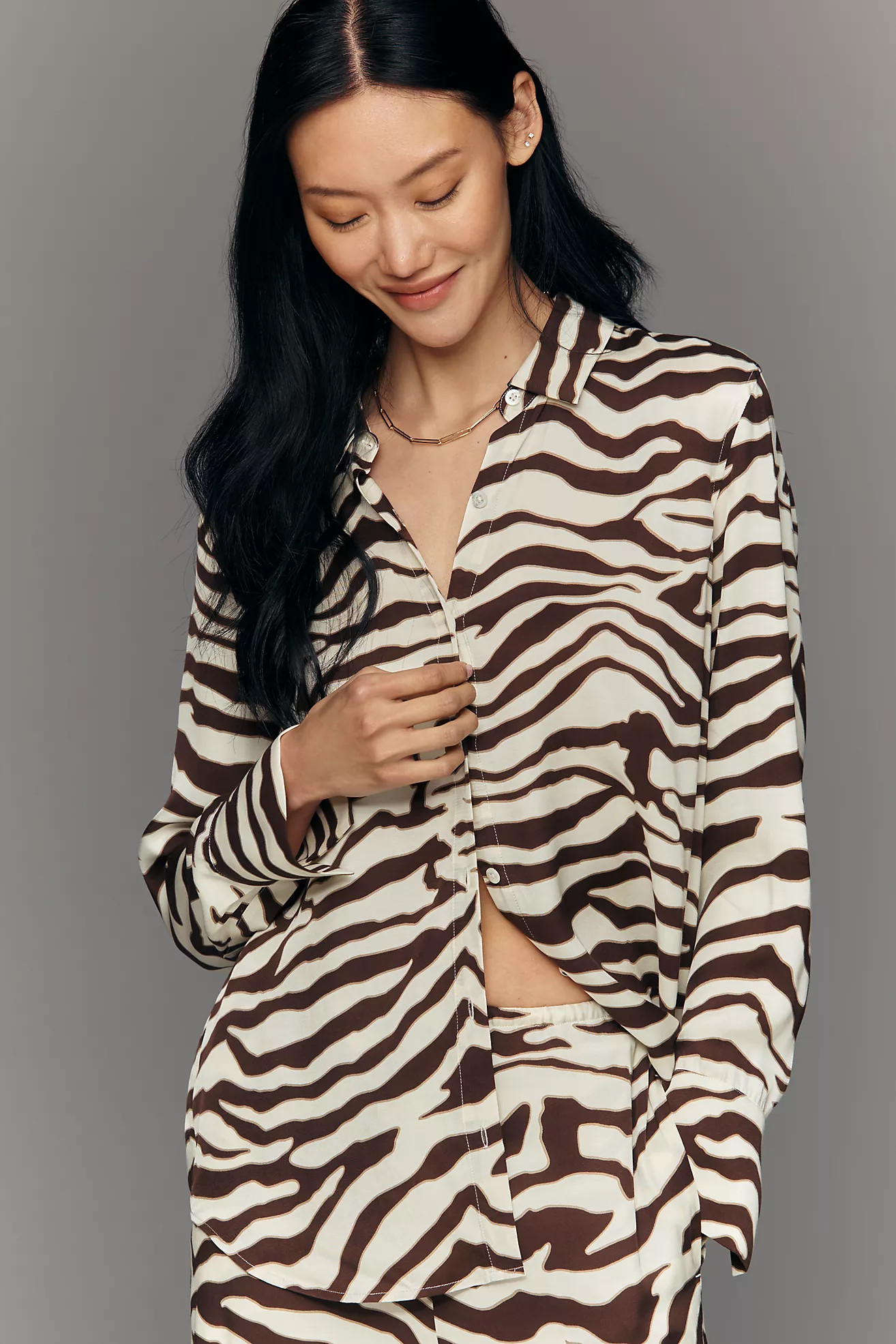 Rails Saige Buttondown Blouse | Anthropologie (US)