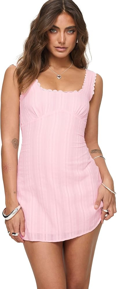 Princess Polly Womens Dasha Mini Dress Pink | Amazon (US)