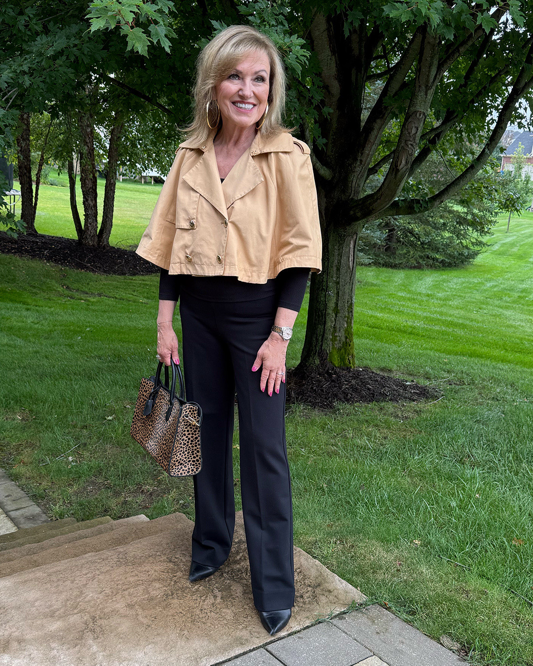 When you need a light jacket but still want something fun and interesting. This cropped trench cape from @Anthropologie is perfect.

It looks just as good with trousers as it does with jeans. It’s a unique piece, yet still a classic that you will have in your closet for quite some time! 

I am wearing the S/M which is sizing up for me. I wanted it to be just a little bit longer to suit my outfits.

#LTKootd #LTKSeasonal #LTKOver40