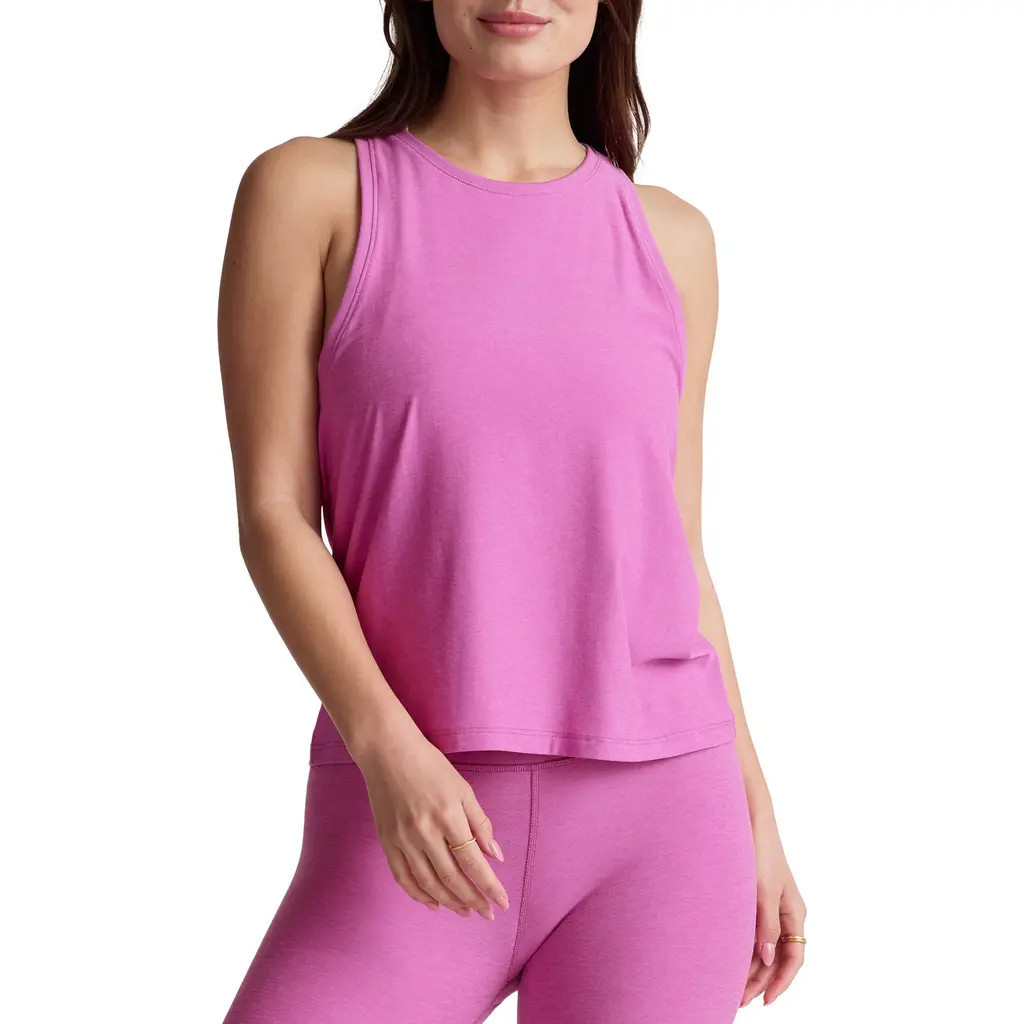 Beyond Yoga Featherweight Rebalance Tank in Sunset Violet Heather at Nordstrom, Size X-Small | Nordstrom