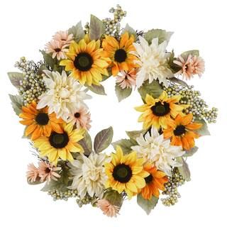 22" Sunflower Wreath by Ashland® | Michaels Stores