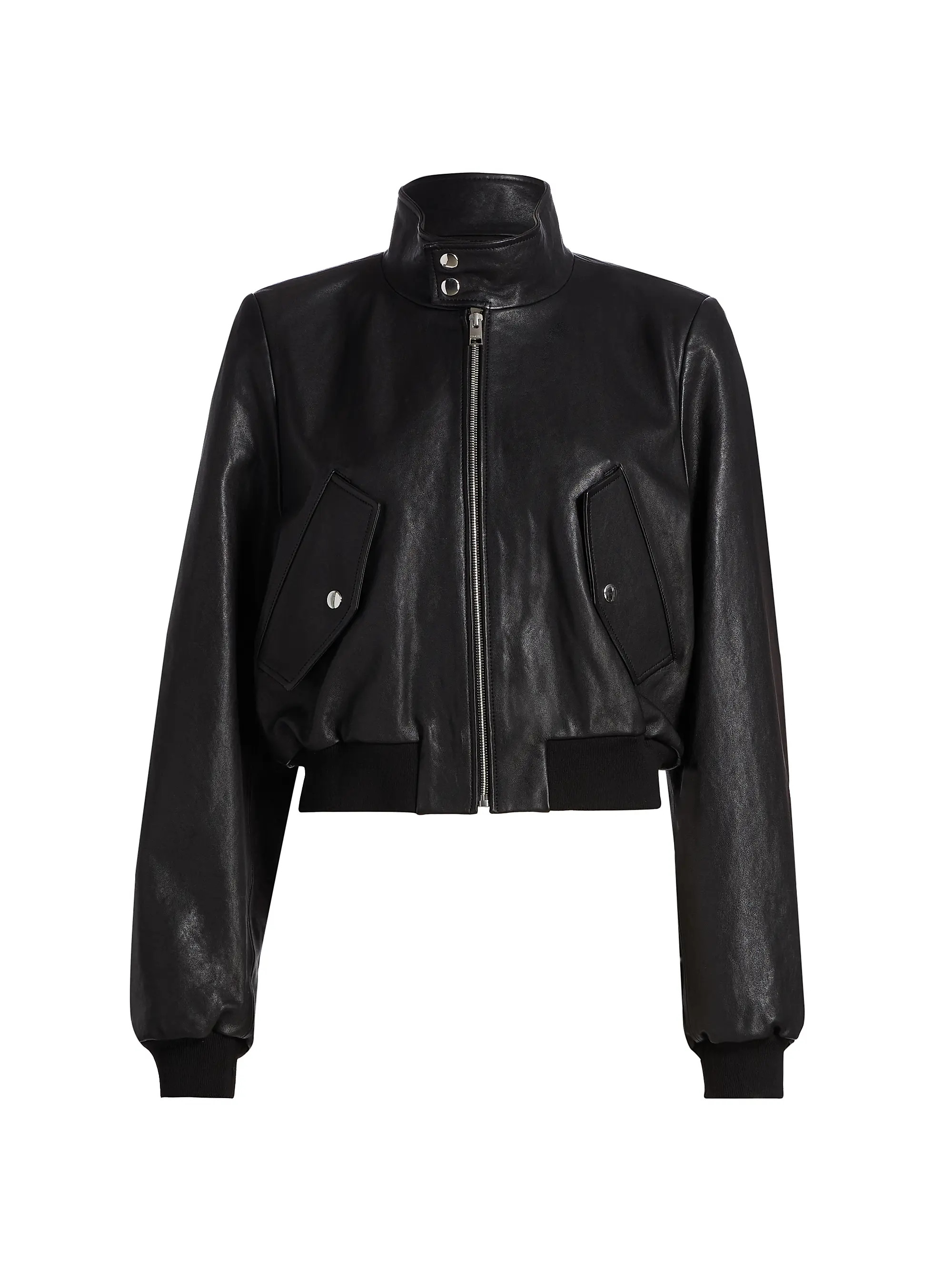 Harrington Leather Bomber Jacket | Saks Fifth Avenue
