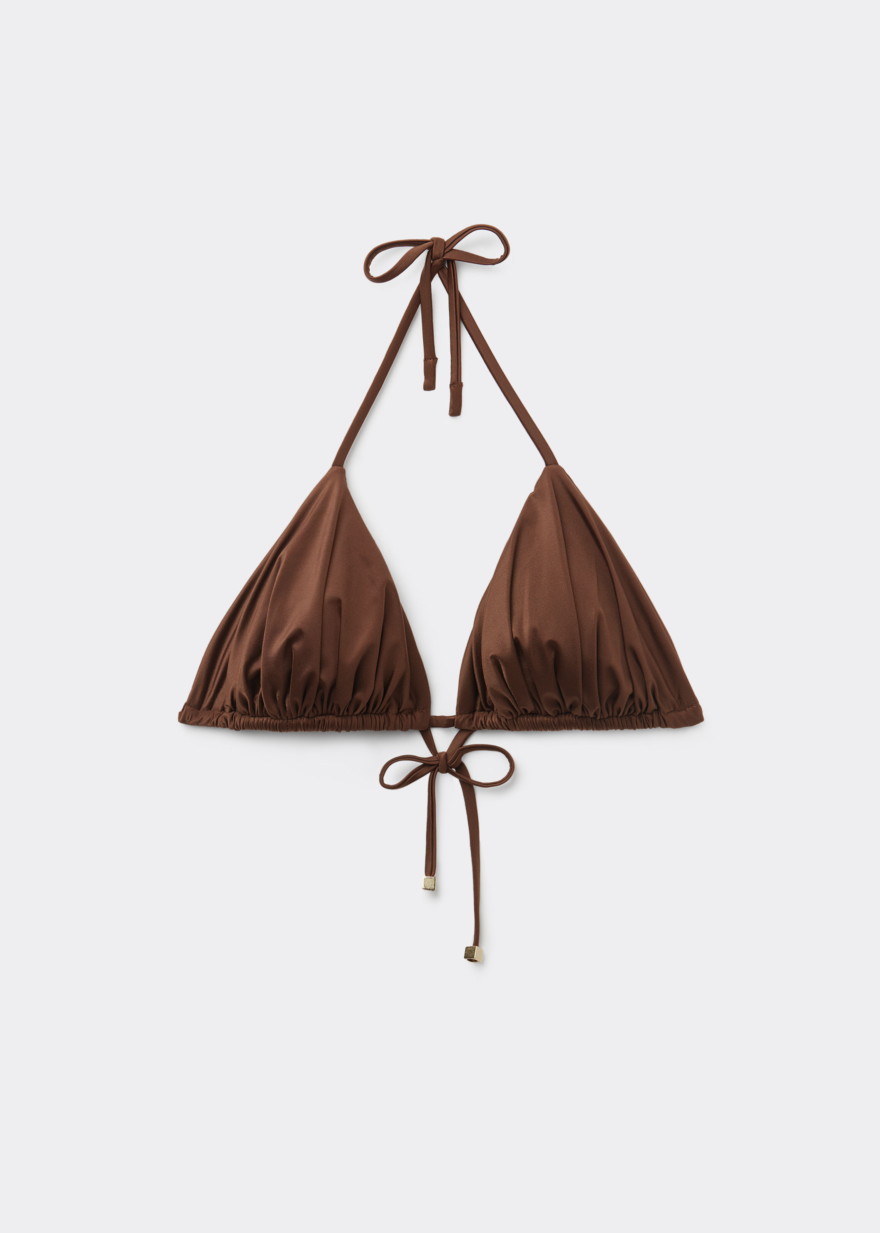 Removable Padding Triangle Swimsuit Top Shiny Satin | Calzedonia US