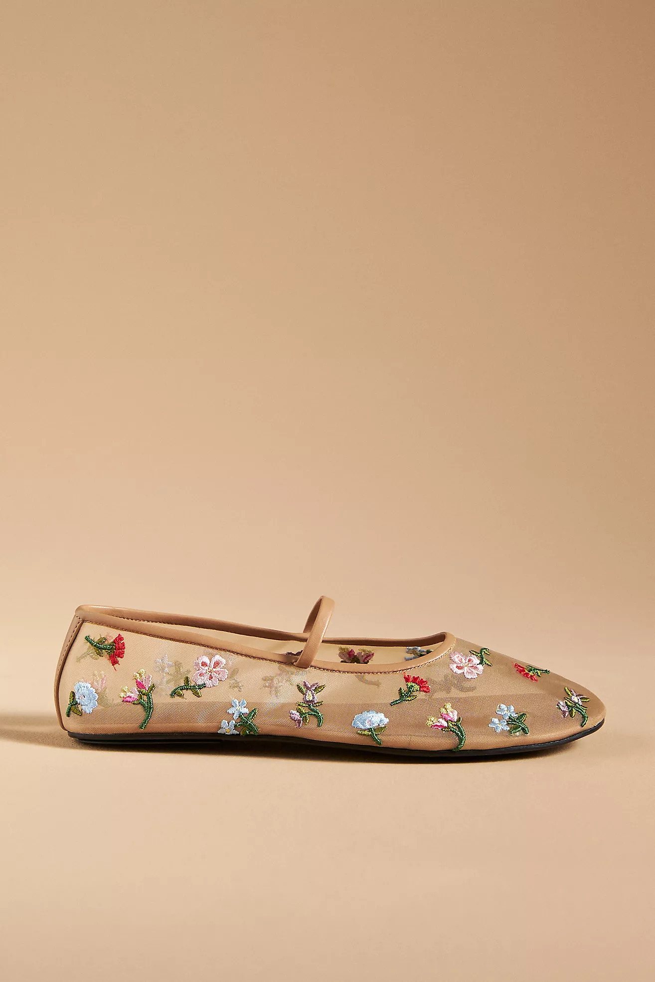Jeffrey Campbell Floral Mesh Flats | Anthropologie (US)