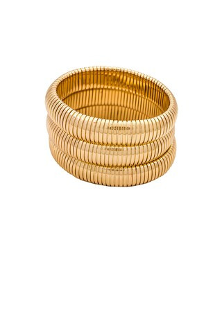 Stretchy Bracelet Set in Gold | Revolve Clothing (Global)