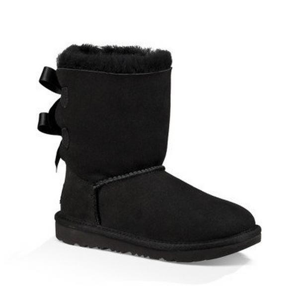 Girls' UGG Bailey Bow Boots Little 12T Black | Scheels Sports