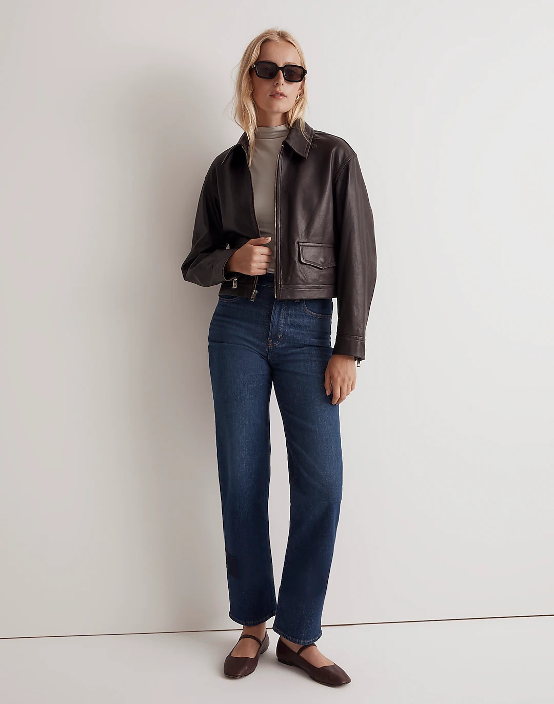 The Perfect Vintage Wide-Leg Jean in Hillson Wash | Madewell