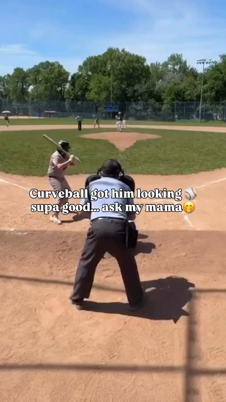 When your kid throws a curveball like THAT… yeah, I’m impressed 😭⚾️ #baseballmom #strikeout #curveball #explorepage #baseballpitcher
