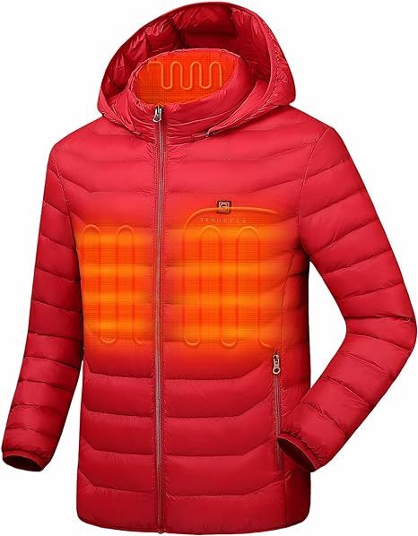 Amazon.com: Venustas Heated Jacket with Battery Pack 5V (Unisex), Heated Coat for Women and Men w... | Amazon (US)