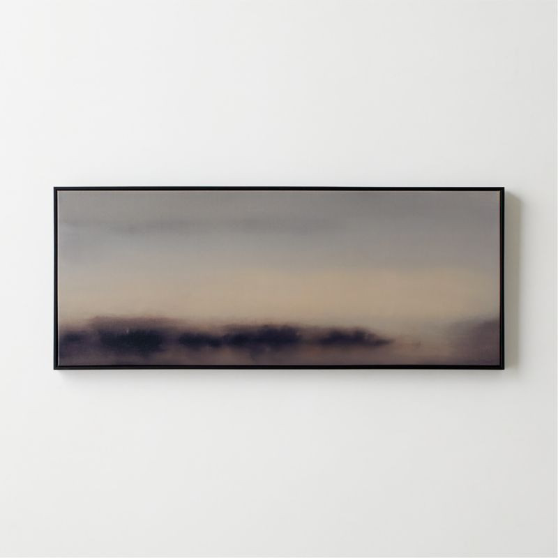 'Rising Mists From Below' Framed Wall Art by Mark Russell Jones 50"X20" | CB2 | CB2