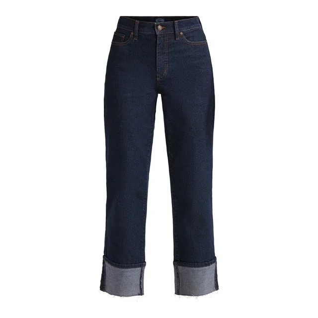Scoop Women's Benton High Rise Straight Jeans, Sizes 0-20 - Walmart.com | Walmart (US)