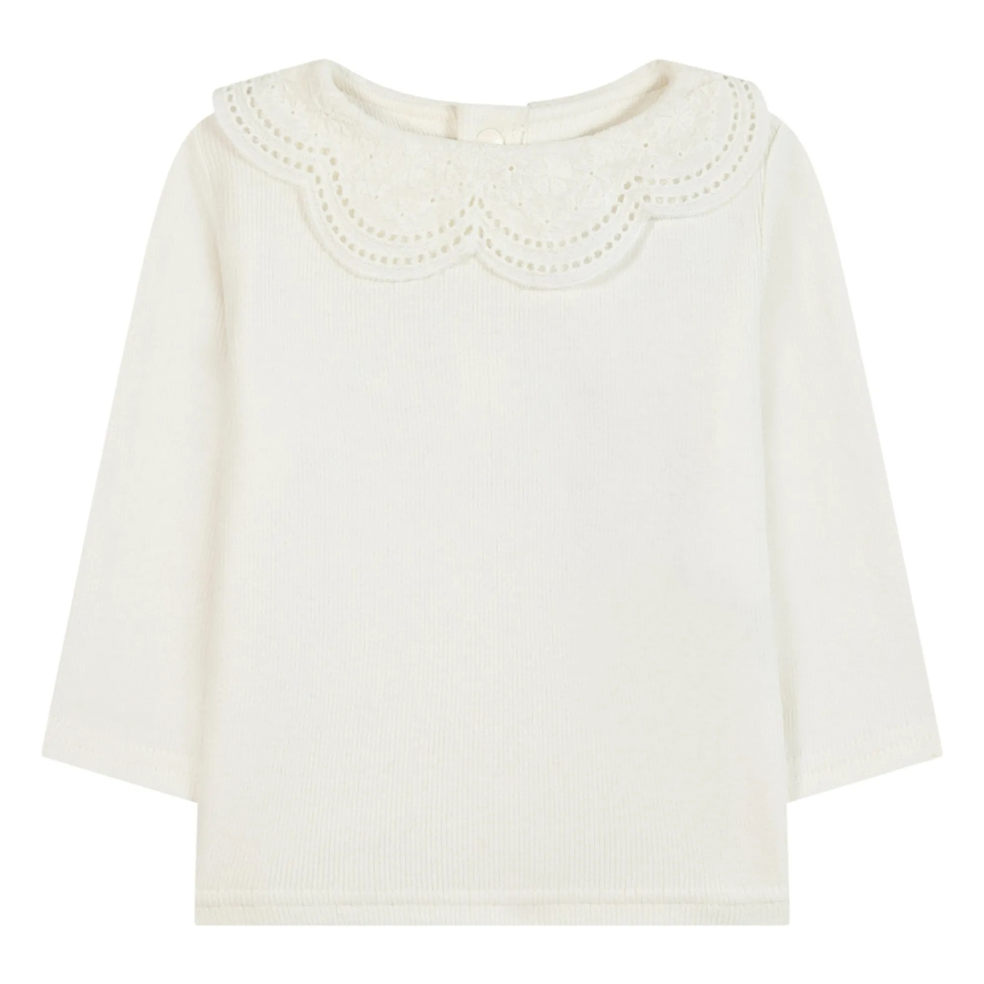 Open neck undershirt | Pearl | Smallable