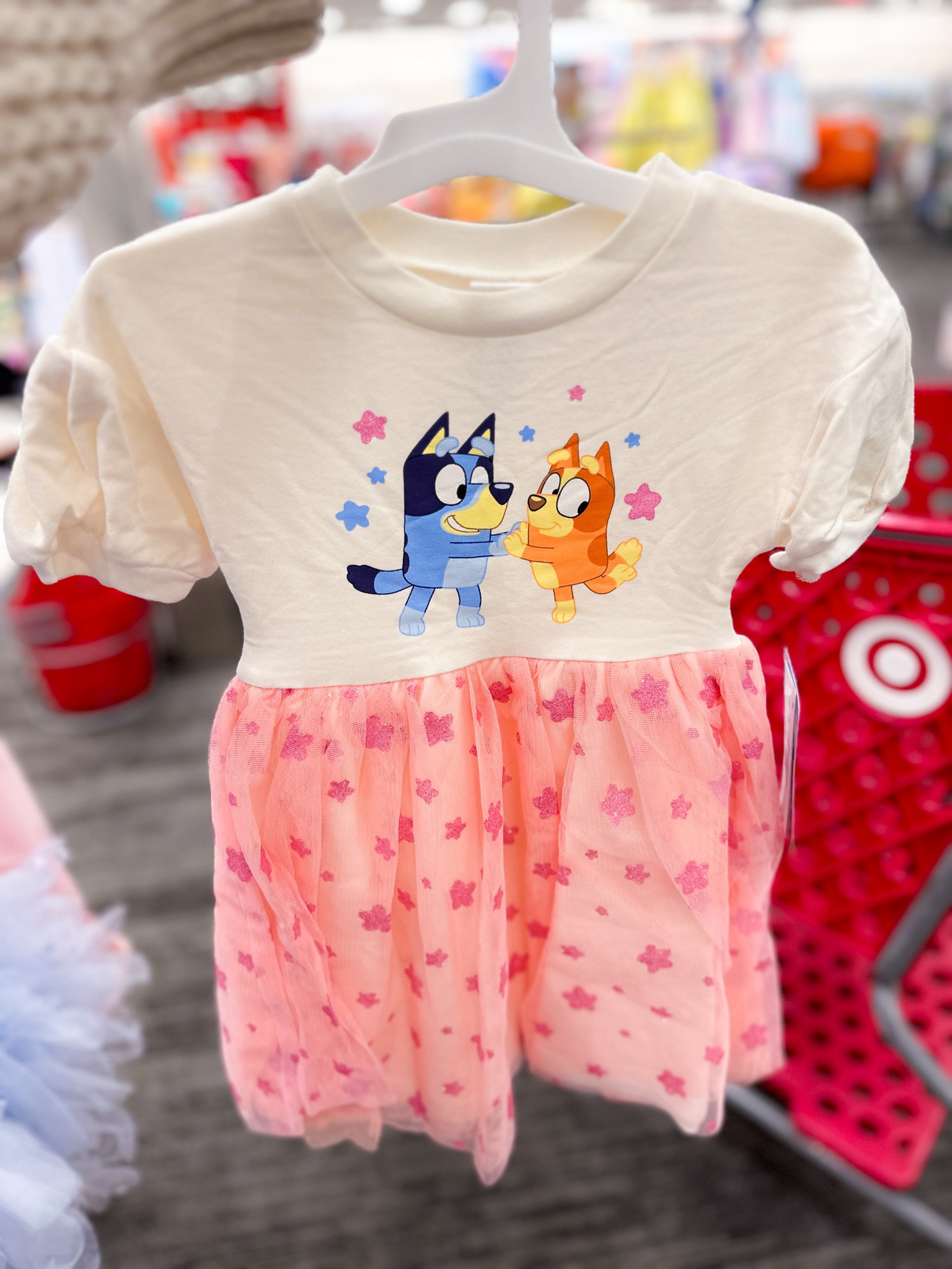 Toddler Girls' Bluey and Bingo Puff Sleeve Tulle Dress at Targett

#LTKStyleTip #LTKKids