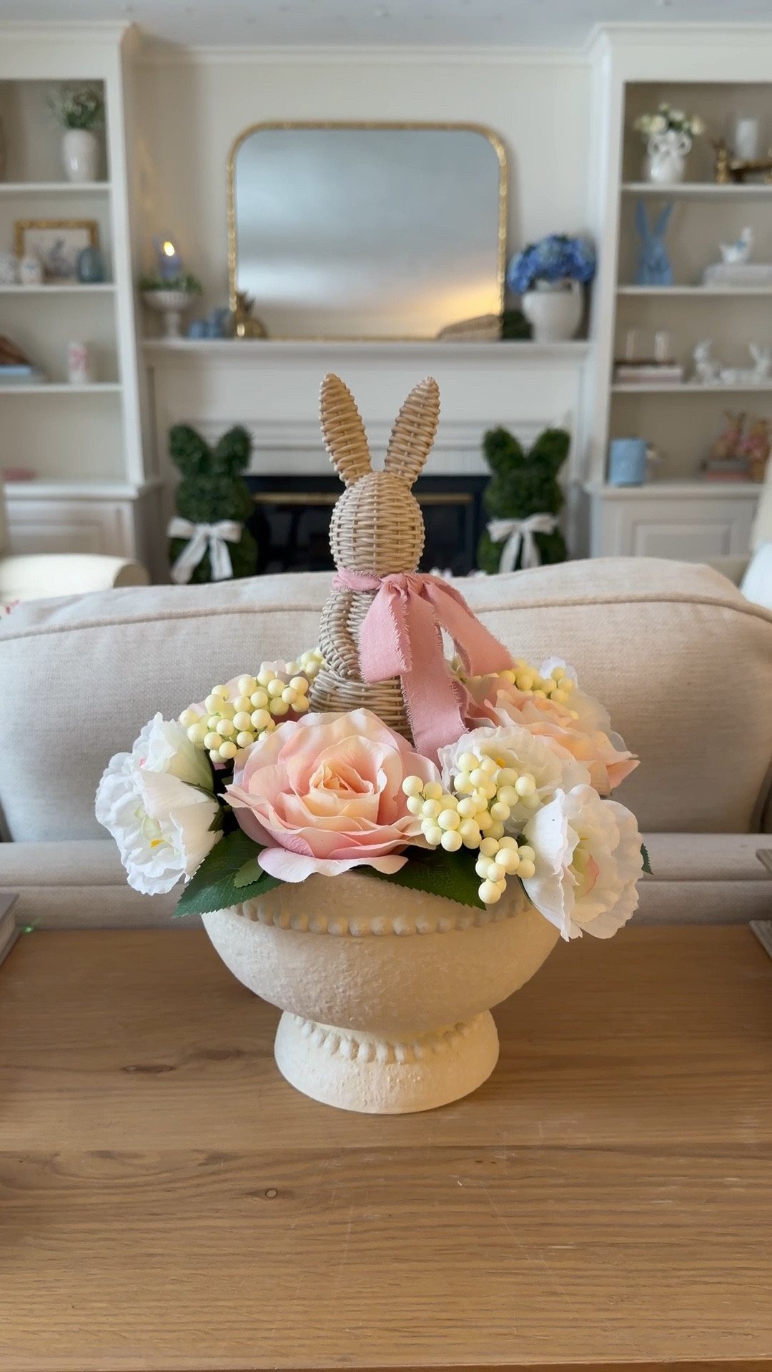 The spring collection at Walmart has been next level and my jaw actually dropped when I saw this planter from @mytexashouse! It’s under $20 but really heavy duty and so beautiful and you can do so much with it! I made this centerpiece with a rattan bunny but you could also put a candle in the center or just leave the flowers as is—it’s the perfect centerpiece for your spring table! 

#LTKHome #LTKspring #LTKSeasonal