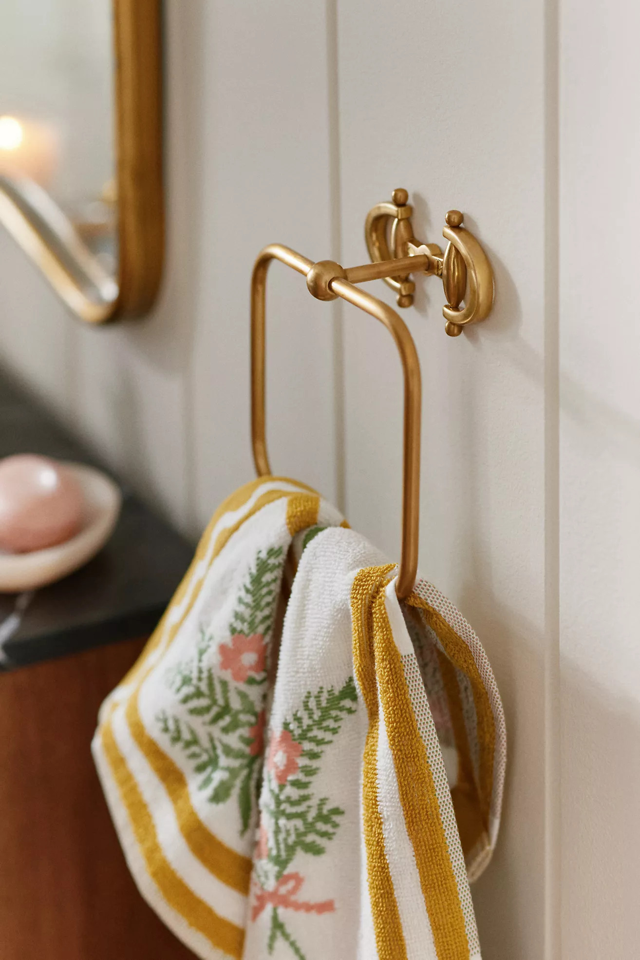 Equestrian Brass Towel Ring | Anthropologie (US)